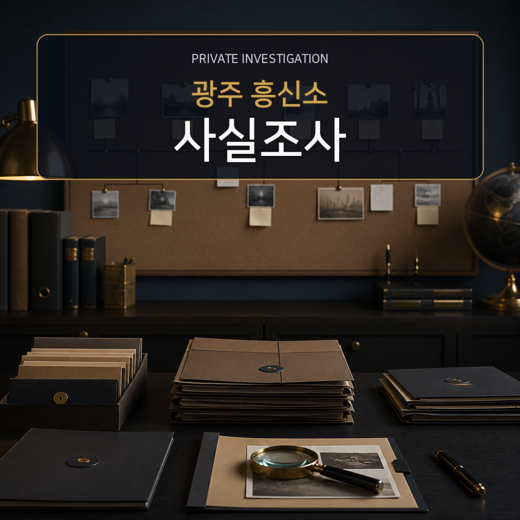 광주 사실관계 조사 전문 흥신소