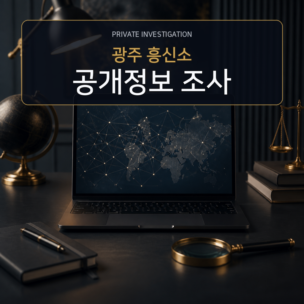 광주 디지털 공개정보 조사 전문 흥신소