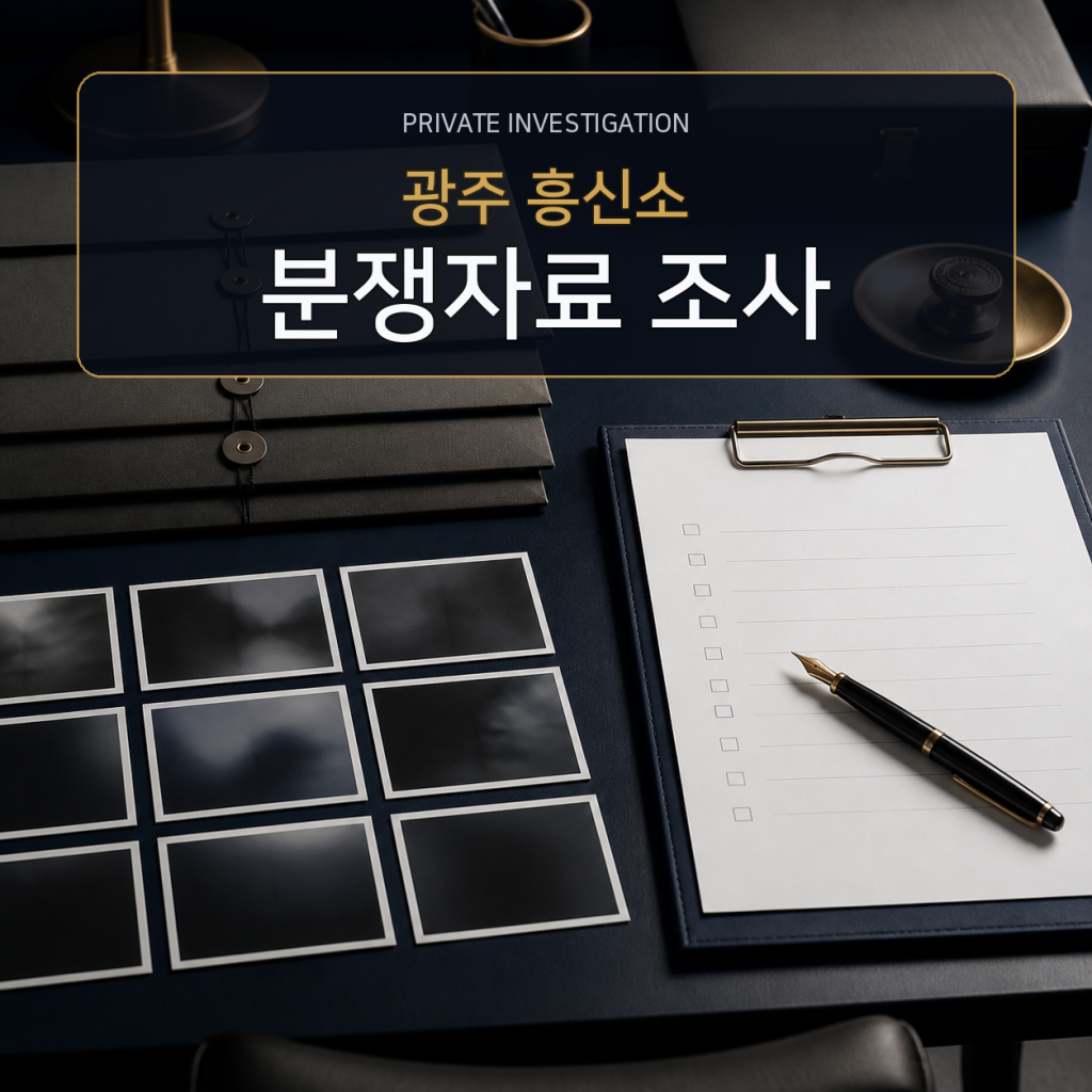 광주 분쟁자료 조사 전문 흥신소
